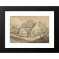 thumbnail image 2 of Cornelius Varley 14x11 Black Modern Framed Museum Art Print Titled - Cottages at Letherhead Surrey, 2 of 5