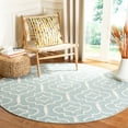 thumbnail image 2 of SAFAVIEH Dhurrie Slater Geometric Moroccan Wool Runner Rug, Light Blue/Ivory, 2'6" x 10', 2 of 10