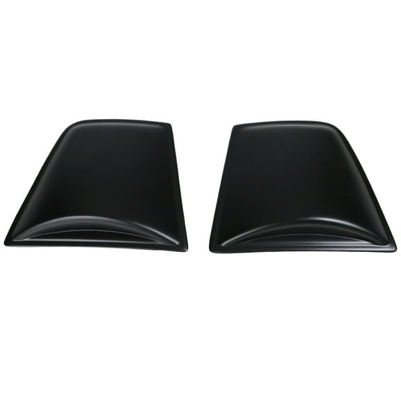 Ikon Motorsports Compatible with 11-23 Dodge Charger V4 Style Rear Quarter Side Window Louvers Scoop Cover Vent Matte Black PP 2011 2012 2013 2014 2015 2016 2017 2018 2019 2020