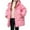 Pink, variant on Girls Down Winter Coat Long, Windproof Hooded Jacket, Casual Outdoor Wear for Children
