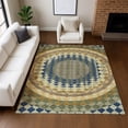 thumbnail image 6 of Addison Rugs Chantille Indoor/Outdoor Transitional Geometric Olive Machine Washable Rectangle Rug, 8' x 10', 6 of 8