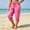 Pink, variant on KICILVS Plus Size Capris Women Drawstring Waist Cinched Cuffs Cropped Pants with Pockets Comfy Casual Capri Trousers
