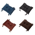 thumbnail image 4 of Bearachild Cojín para silla, cojín para asiento, alfombrilla para taburete, almohada para el suelo, Color sólido, hogar, sala de estar, dormitorio, Decoración del hogar Marrón 42*30cm Bearachild HA084064-03, 4 of 6