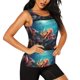 thumbnail image 2 of Balery Underwater Plant Octopus Camiseta sin mangas estampada ligera para mujer, tops de entrenamiento sin mangas, camisetas de yoga transpirables de secado rápido.-Medium, 2 of 7