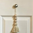 thumbnail image 3 of Promotion Clearance 2PCS Wood Bead Garland With Tassels Farmhouse Rustic Country Decor Wall Decor Farmhouse Ornament Woven Wall Hanging, 3 of 6