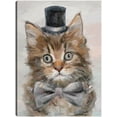 thumbnail image 1 of Cuadro Decorativo - Gatos con sombrero de copa IV Jr Impresión en canvas, estrechado, 1 of 2