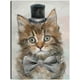 thumbnail image 1 of Cuadro Decorativo - Gatos con sombrero de copa IV Jr Impresión en canvas, estrechado, 1 of 2
