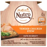 (12 pack) (12 Pack) NUTRO Wet Dog Food Cuts in Gravy Multipack, Tender Chicken Stew, (12) 3.5 oz. Trays