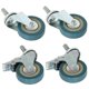 thumbnail image 2 of 4pcs Duty 75mm Swivel C With Brake Ty Casters Wheels For Furniture, 2 of 5