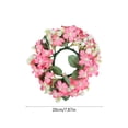 thumbnail image 3 of YOHAVEN Wildflower Candle Ring Wreath, Premium Artificial Floral Candle Holder For Home Or Wedding, Multi-Color Seasonal Accent, Lightweight 20 cm, Perfect For Tables, Mantels, Photo Props, 3 of 6