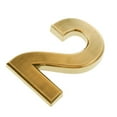 thumbnail image 1 of jifeng Golden Plastic Self-Adhesive Number Sign Plaque Sticky Numeric Digit Number Number 2, 1 of 7