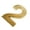Number 2, variant on Mailbox Numbers Golden Metal Self-Stick Door ,Street Address Plaques Numbers for Residence and Mailbox Number 6