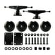 thumbnail image 2 of Paquete de patineta de 5 pulgadas con ejes y ruedas de 52 mm + componentes, compatible con los modelos antiguos Ruedas negras, 2 of 9