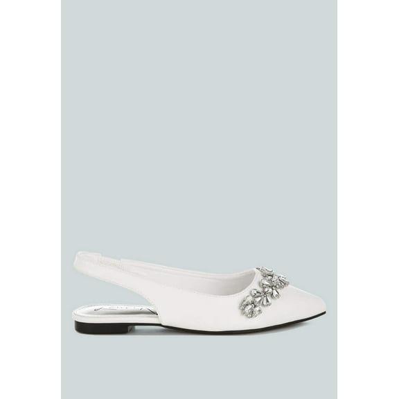 Adhara Diamante Embellished Flat Sandals