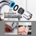 thumbnail image 4 of WOWOW 8 Inch Widespread Bathroom Faucet 3 Hole, Chrome Bathroom Faucet, Bathroom Sink Faucet with Pop Up Drain and Supply Lines, 4 of 7