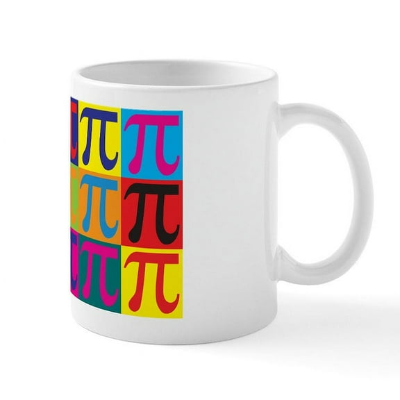 CafePress - Math Pop Art Mug - 11 oz Ceramic Mug - Novelty Coffee Tea Cup