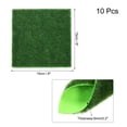 thumbnail image 2 of Uxcell Artificial Grass Mat 10pcs 6 x 6 Inch Realistic Fake Grass Rug Outdoor for Garden, Lawn Decoration Patio Decor, 2 of 6