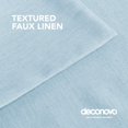 thumbnail image 4 of Deconovo Fundas de cojines decorativas - Juego of 4 Soft Linen Cushion Covers, Machine Washable Pillowcases for Sofa, Light Blue, 12x20 Inch, 4 of 7