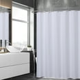 thumbnail image 2 of Haperlare Waffle Shower Curtains for Bathroom 72 inch Thicken Fabric Waterproof Waffle Weave Bathroom Curtains Shower, White, 2 of 7