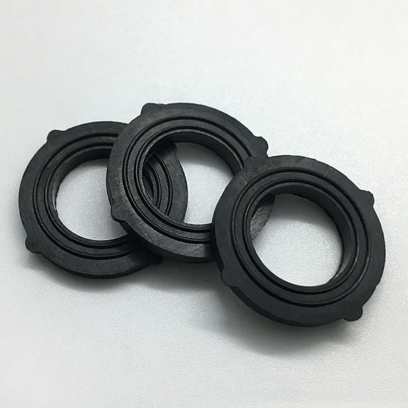 HEMOTON 20PCS Rubber Gasket Seal Flat Gasket Waterproof Hose Gasket Water Heater Seal Ring(Black)