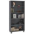 thumbnail image 3 of vidaXL Highboard HAMAR Solid Wood Pine Dark Grey, 3 of 5