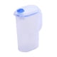 thumbnail image 3 of Contenedor de bebidas de jarra de agua gran capacidad con tapa y manejo de contenedores de jugo de jarra de agua para cocinas nevera casera limón L, 3 of 8