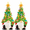 Style A, variant on 2pcs 6.2Inch Lighted Up Gnomes Christmas Tree with Multicolored Lights Small Mini Holiday Decor