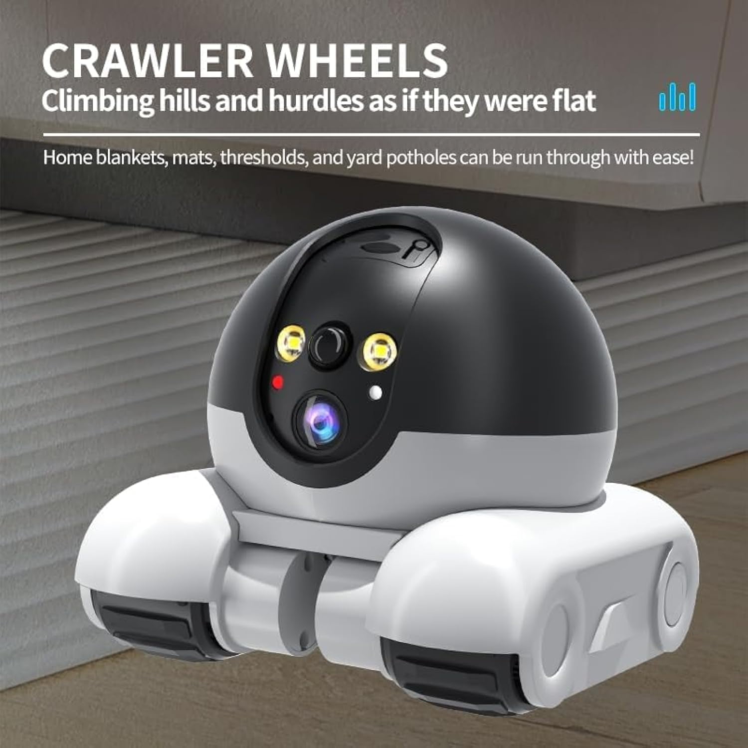 Patrol Buddy Robot Camera, Patrol Buddy Pet Camera, Robot Cameras on Wheels, 2025 New Indoor Movable Security Monitor with App Remote Control, with 2-Way Talk, Night Vision, for Cats Dogs (+32G)