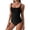 Black#1, variant on Women's Two Piece Bikini Swimsuit Sexy Ribbed Triangle Top Bathing Suits String Cheeky Bikini Sets
