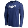 thumbnail image 2 of Men's Royal Los Angeles Dodgers Team Wordmark Long Sleeve T-Shirt, 2 of 3