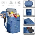 thumbnail image 5 of Insulated Backpack Cooler Mandala Healing Energy, Waterproof Leakproof Cooler Bag, Psychedelic Abstract Geometric Pattern Lunch Backpack for Outdoor Camping Picnic, 5 of 6