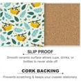 thumbnail image 6 of GZHJMY Square Drink Coasters, 4 Pcs Tropical Sloth Palm Leaves Butterflies Absorbent Ceramic Coffee Coasters for Drinks with Cork Base Housewarming Gift for Home Decor, 6 of 6