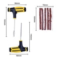 thumbnail image 2 of 7Pcs Car/Motorcycle Tire Repair Kit Plug, Tubeless Tire Puncture Repair Kit, Repairs Car, Motorcycle Punctures, with 5pcs Drill Bits, 1pc Spiral T-Tool and T-Tool Insert, 2 of 5