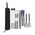 thumbnail image 2 of Blinkol Drum Sticks Set Mallet Brushes for Music Lover Professional Studio Recording, 2 of 9