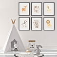 thumbnail image 2 of Koyal Wholesale Burlap, Wild and Free, Dream Big Little One, Lion, Zebra, Giraffe, Nursery Room Hanging Wall Art, 2 of 3