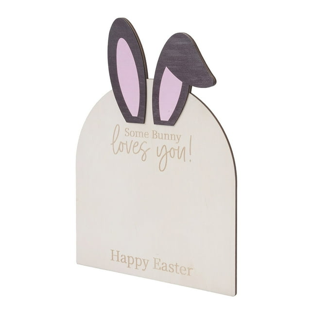 Collection de Collection en Bois Thème Lapin de Pâques Empreinte de Bébé Significative