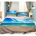 thumbnail image 1 of 3D Cielo Nube Playa Paisaje Funda nórdica Set Ropa de Cama Set Funda Nórdica, 1 of 3