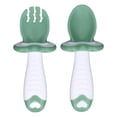 thumbnail image 2 of Eujgoov Bebé Asas Cortas Tenedor Cuchara Conjunto Niño Autoalimentación Utensilios para Comer Entrenamiento ANGGREK  Otros, 2 of 8