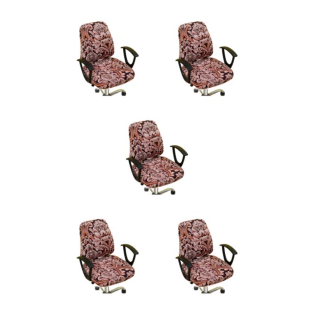 ZheElen 2pcs Polyester Wide Application Seat Chair Cover Stylish And Anti-slide Feature Dustproof Seat Cover emperor 5Set