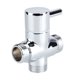 thumbnail image 1 of Baño Inodoro Bidé Pulverizador Válvula de 3 vías Cabezal de ducha Adaptador en T Desviador de agua Accesorio de baño sin tuerca de tapa Methold HA5391-02B, 1 of 6