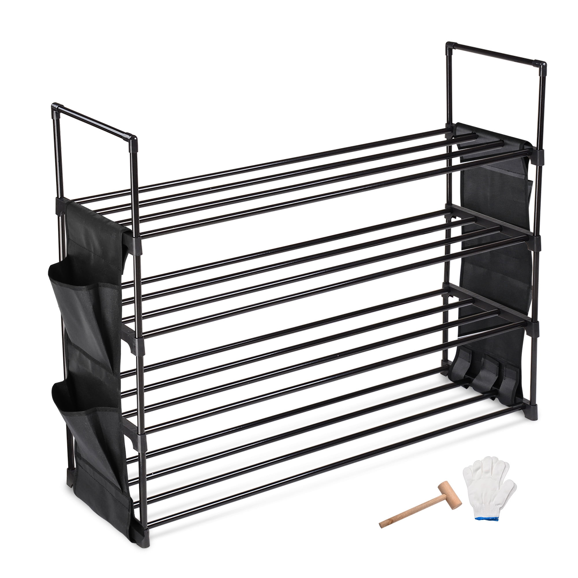 10 Tier Shoe Rack Extendable & Stackable Organiser for 12 7 21 & 30 Pairs 4 