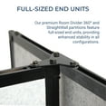 thumbnail image 3 of StraightWall® Sliding Portable Partition 187"Wx1"Dx91"H, 3 of 8