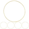 thumbnail image 1 of LEEYNEER Metal Hoops Rings Macrame Ring Catcher Dream Craft Wreath Hoop Wire Gold Circle Dreamcatcher Floral Flower Christmas, 1 of 9
