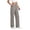 A_ Gray, variant on Nhthy Women's Summer Linen Loose Pants Straight Leg Trousers Button Elastic Waist Pockets Khaki M