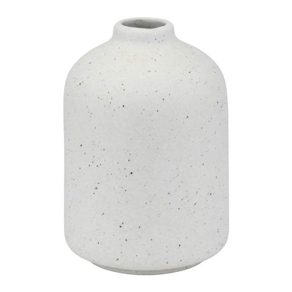 Unique Bargains Tiny Ceramic Bud Small Decorative Flower Vase Beige 2.8"L x 2.8"W x 3.9"H