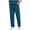 Navy, variant on Men's Cargo Pants Loose Fit Elastic Waist Drawstring Pants Lightweight Solid Color Straight Leg Pants with Pockets Navy S