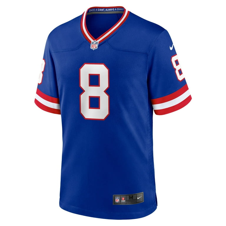 Men's Nike Daniel Jones Royal New York Giants Classic Player Game