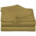 thumbnail image 3 of Bed Sheets Set - 800 Thread Count 100% Egyptian Cotton Sheets - 4 Piece Sheet Set Fits Mattress Upto 24 Inch Deep Pocket Sateen Weave for Soft Fitted Sheet - Taupe Solid King Size, 3 of 7