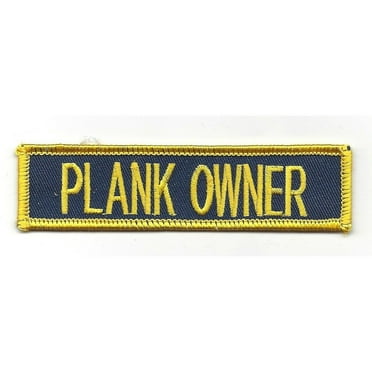 PLANK OWNER PATCH USN NAVY SHIP USCG CUTTER HOLDER ORIGINAL CREW COMMISSION