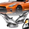 thumbnail image 2 of Ikon Motorsports Compatible with 09-22 Nissan R35 GTR GT-R Coupe USDM & LHD Full LED Headlights Pair LH RH, 2 of 7